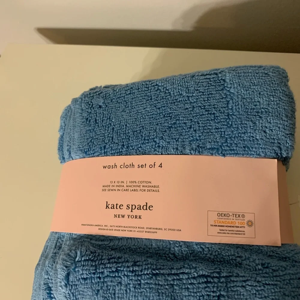 Kate Spade wash cloths, NWT